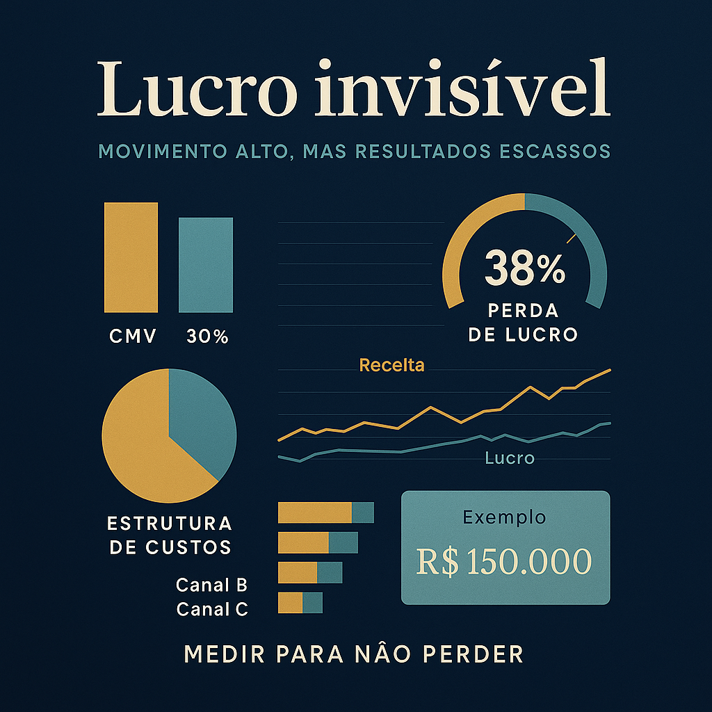 gestão financeira restaurante lucro invisível