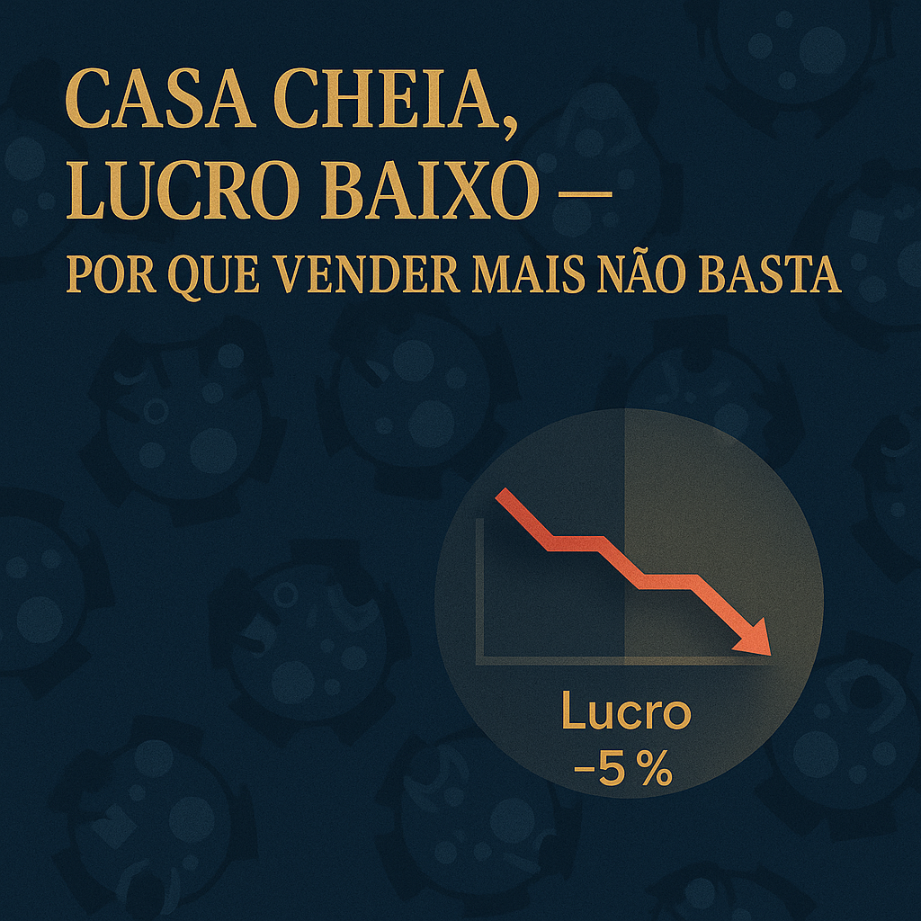 casa cheia lucro baixo restaurante