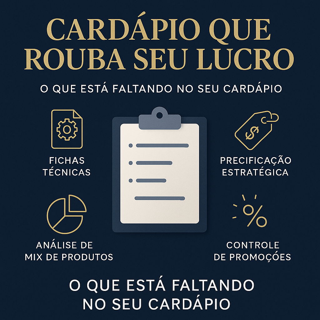 cardápio restaurante lucro