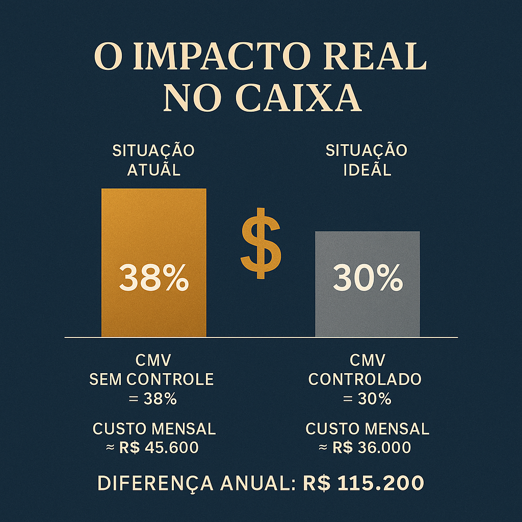 impacto financeiro estoque restaurante