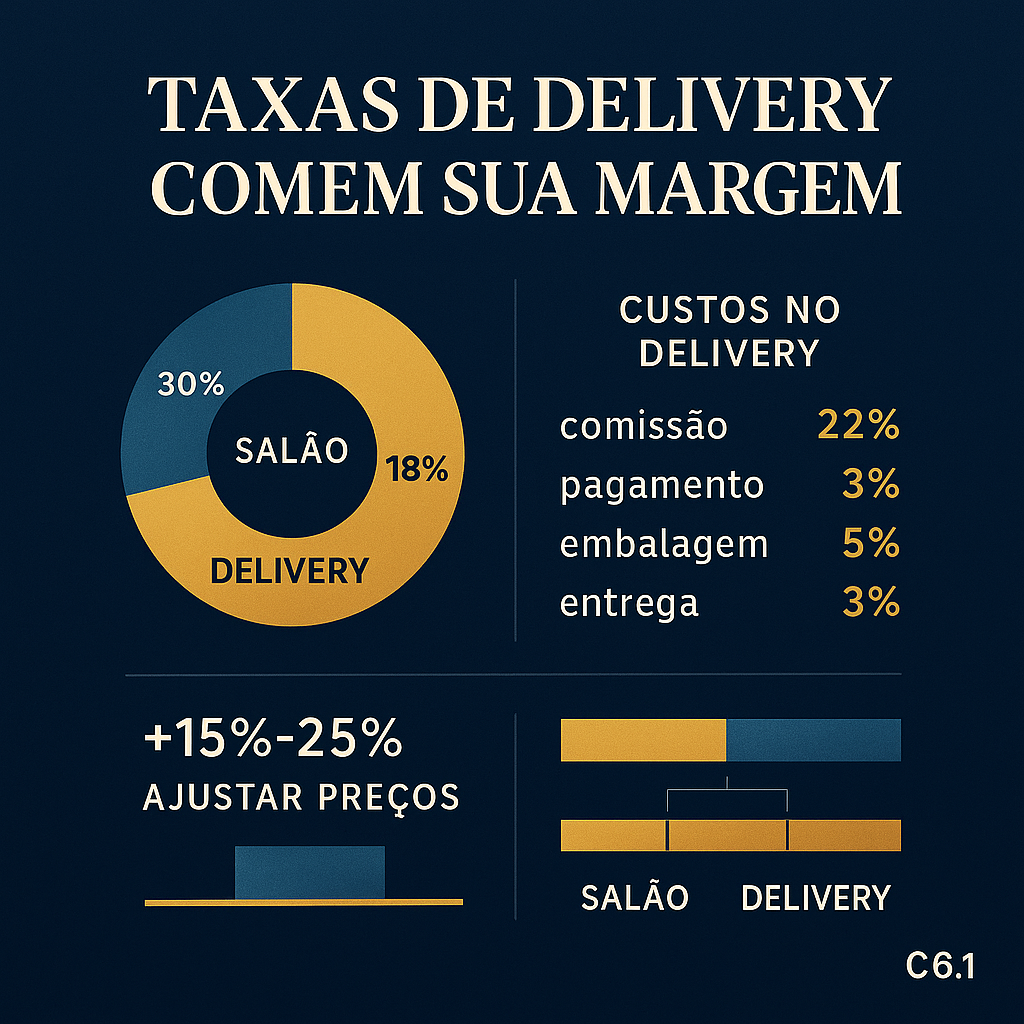 taxas delivery restaurante